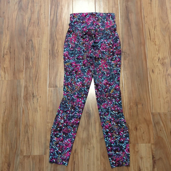 Lululemon Base Pace High-Rise Crop 23" Floral Electric Multicolor Legging Size 2 - Picture 7 of 9